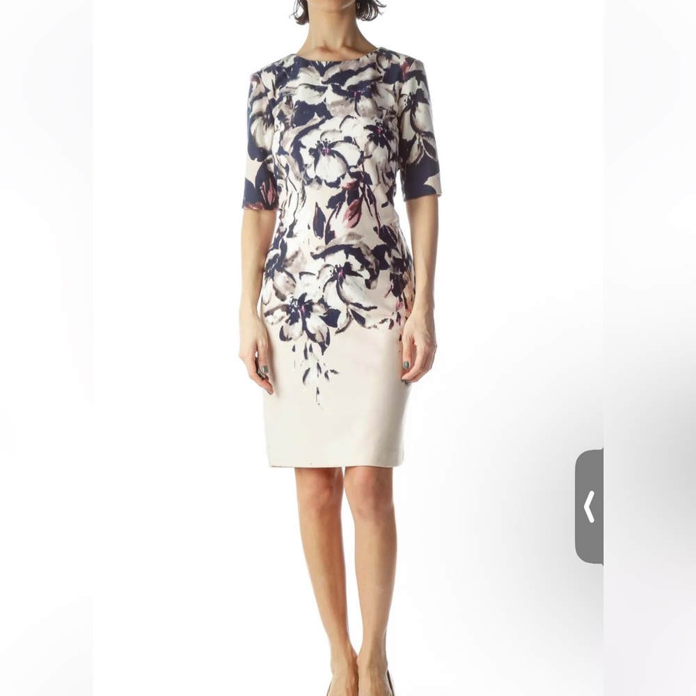 Taylor for A Pea in the Pod Women's S Floral Pattern Maternity Dress